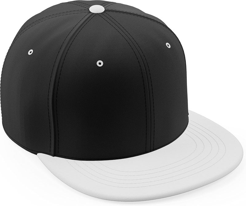 Daxton Store Classic Blank Snapback Flat Bill Visor Hat Cap One Size Adjustable Back - Image 1